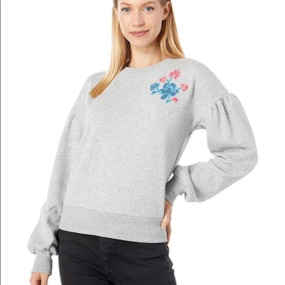 Kate spade grey floral embellished sweater XS - Picture 3 of 3